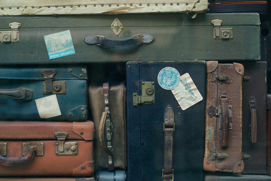Stack of suitcases and luggage