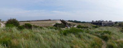 Tirpitz Museum und Bunker mitten in den Dünen von außen 