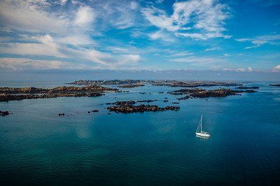 The Chausey Islands in Normandy
