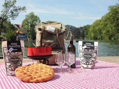 Inhoud van de fonduerugzak St. Gallen