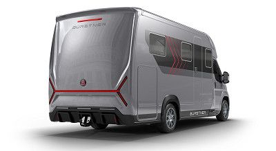 Bürstner Wohnmobil Signature von aussen hinten gesehen
