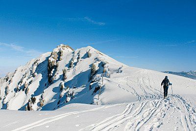 Gipfel des Rindalphorns im Winter 