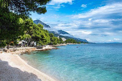 crystal clear waters of the Croatian Adriatic coast 