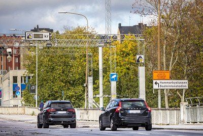 City toll control station in Stockholm