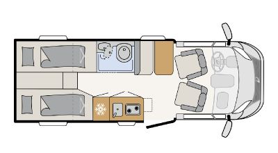 Grundriss Dethleffs Wohnmobil Just Van T4