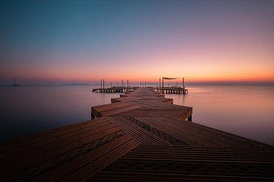 The Mar Menor saltwater lagoon near Murcia, Spain