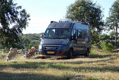 Blick auf den Naturcampingplatz Camping Beira-Marvao Alentejo in Portugal