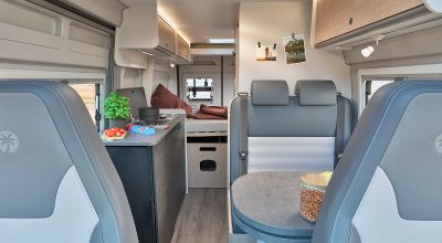 Innenraum Campervan-Baureihe Sunlight Cliff X