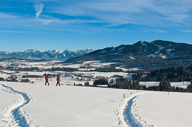 Schneeschuhtour im Allgäu zum Burgkranzenegger Horn